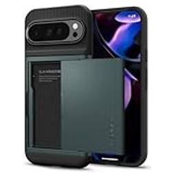 Spigen Slim Armor CS Designed for Pixel 9 Pro XL Case (2024) [Military-Grade Protection] Abyss Green
